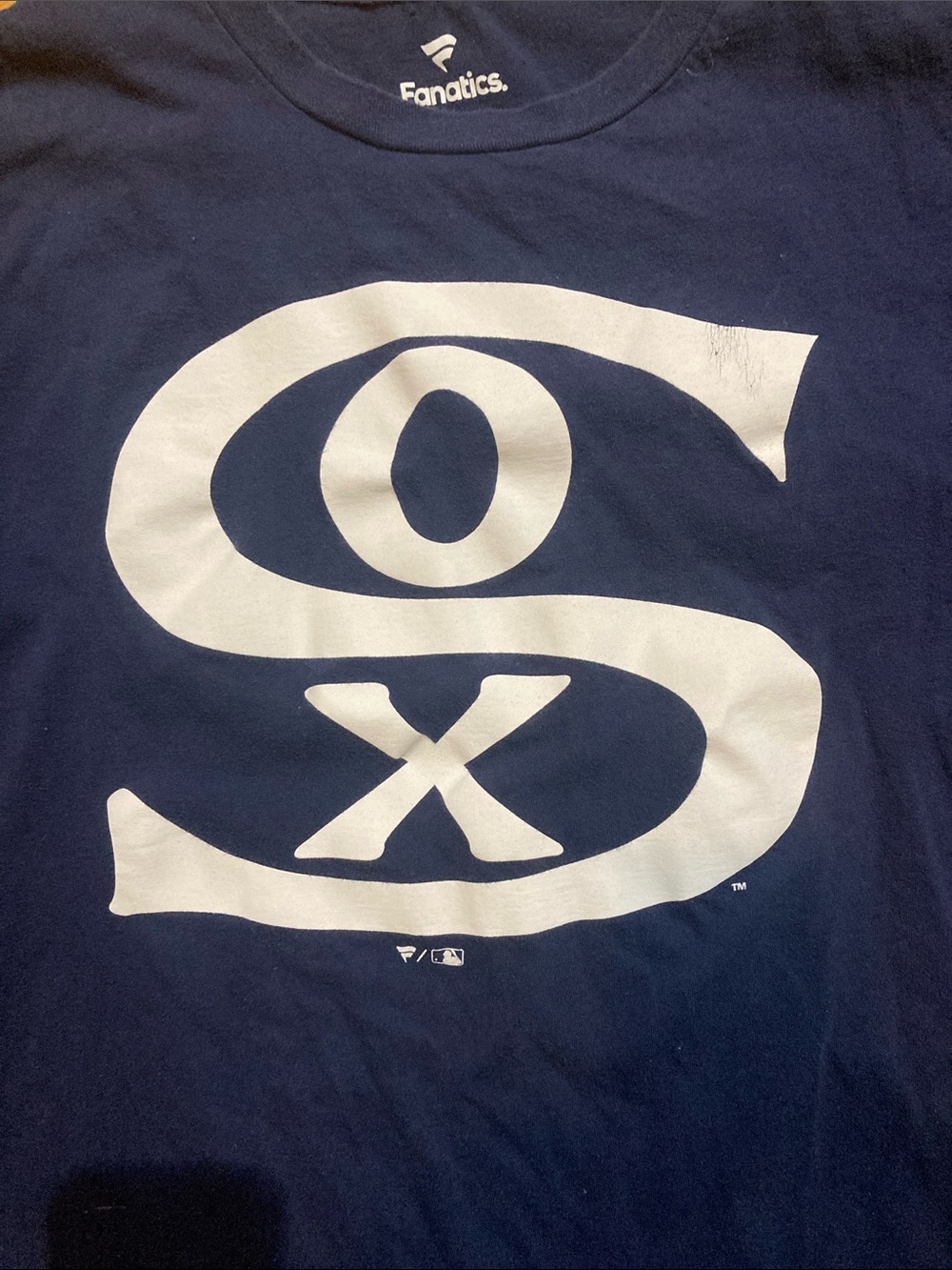 Fanatics Navy  Chicago White Sox Logo Tee